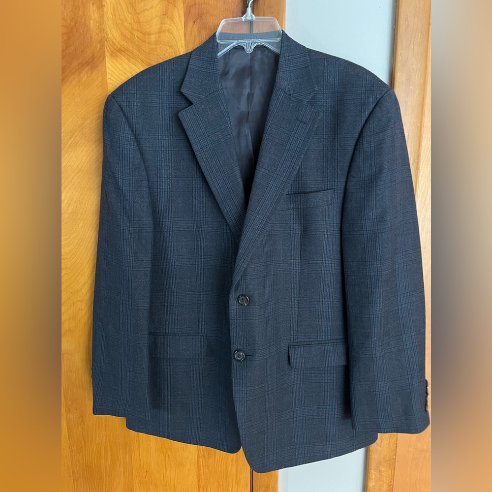 Men’s medium Wool plaid/stripe multicolored  sport coat
